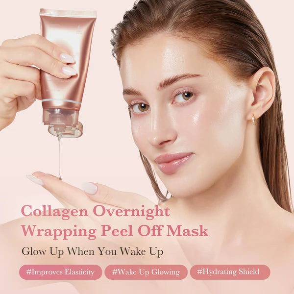 Medicube+ Collagen Night Wrapping Mask - Human Application Test Skin Elasticity +31.4%