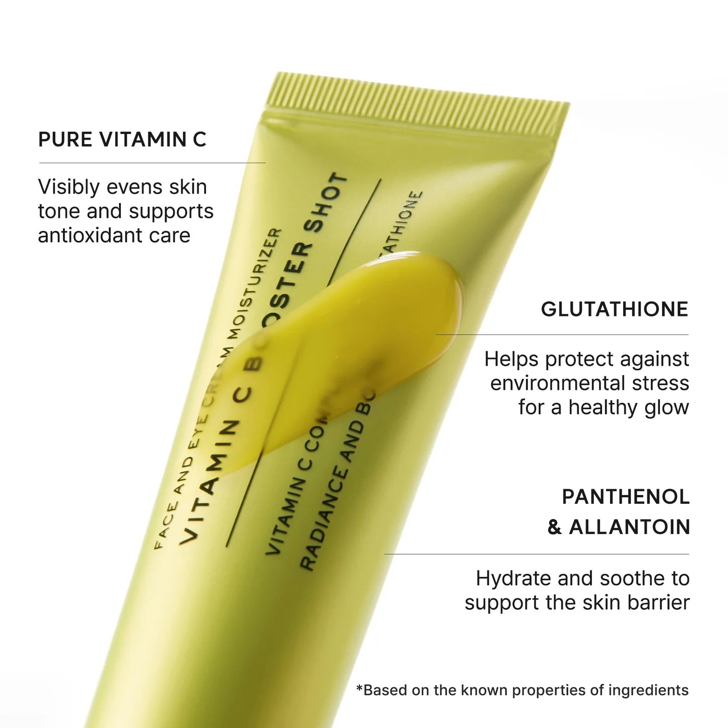 Arencia Vitamin C Booster Shot - Key Ingredients: Vitamin C, Glutathione, Panthenol