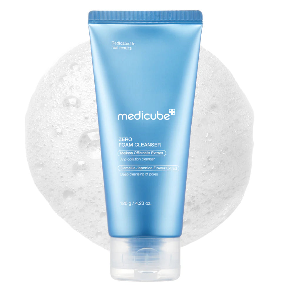 Medicube+ Zero Pore Cleansing Foam blue tube - Zero Pore Cleansing Foam hero shot