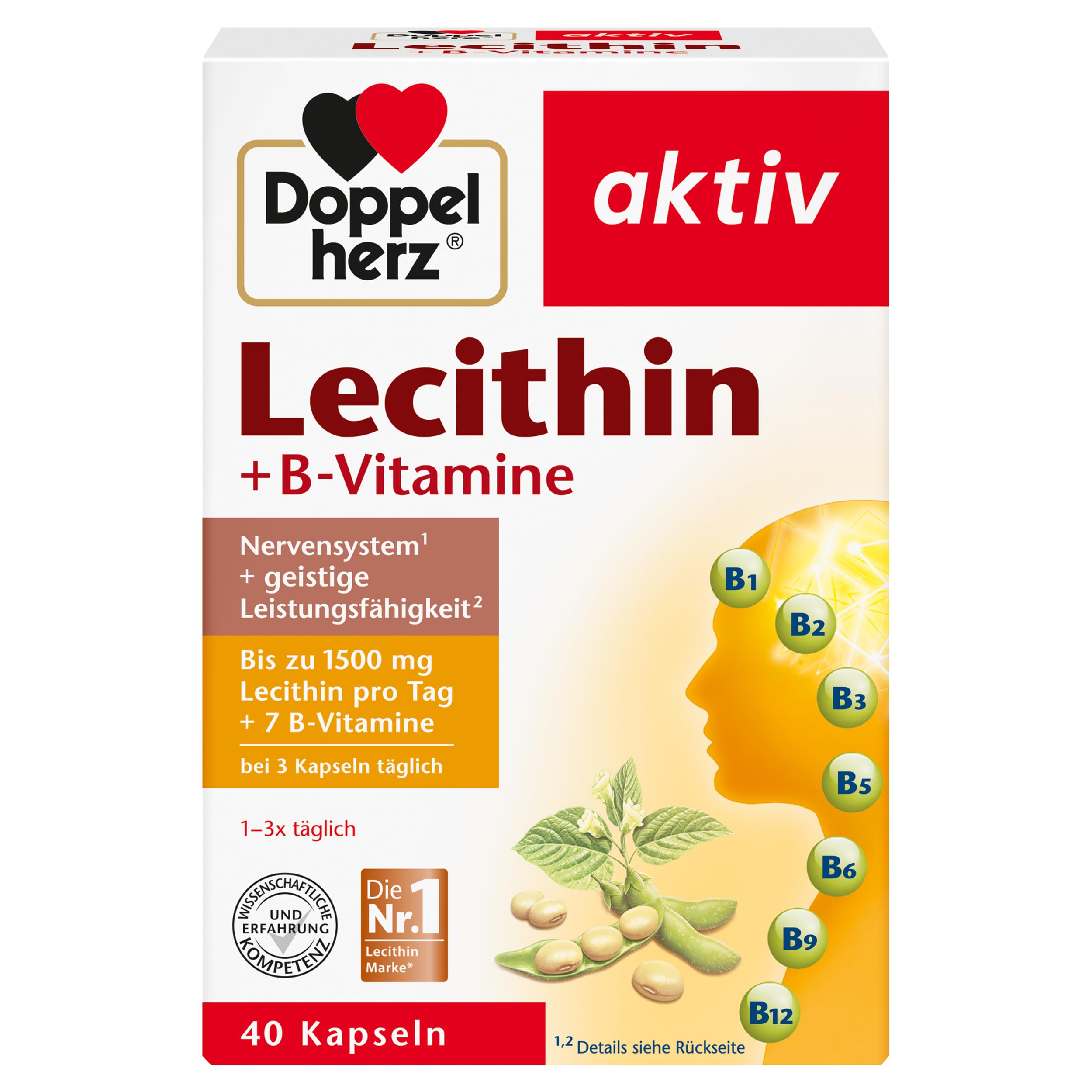 Doppelherz Aktiv Lecithin + B-Vitamine — 40 Capsules