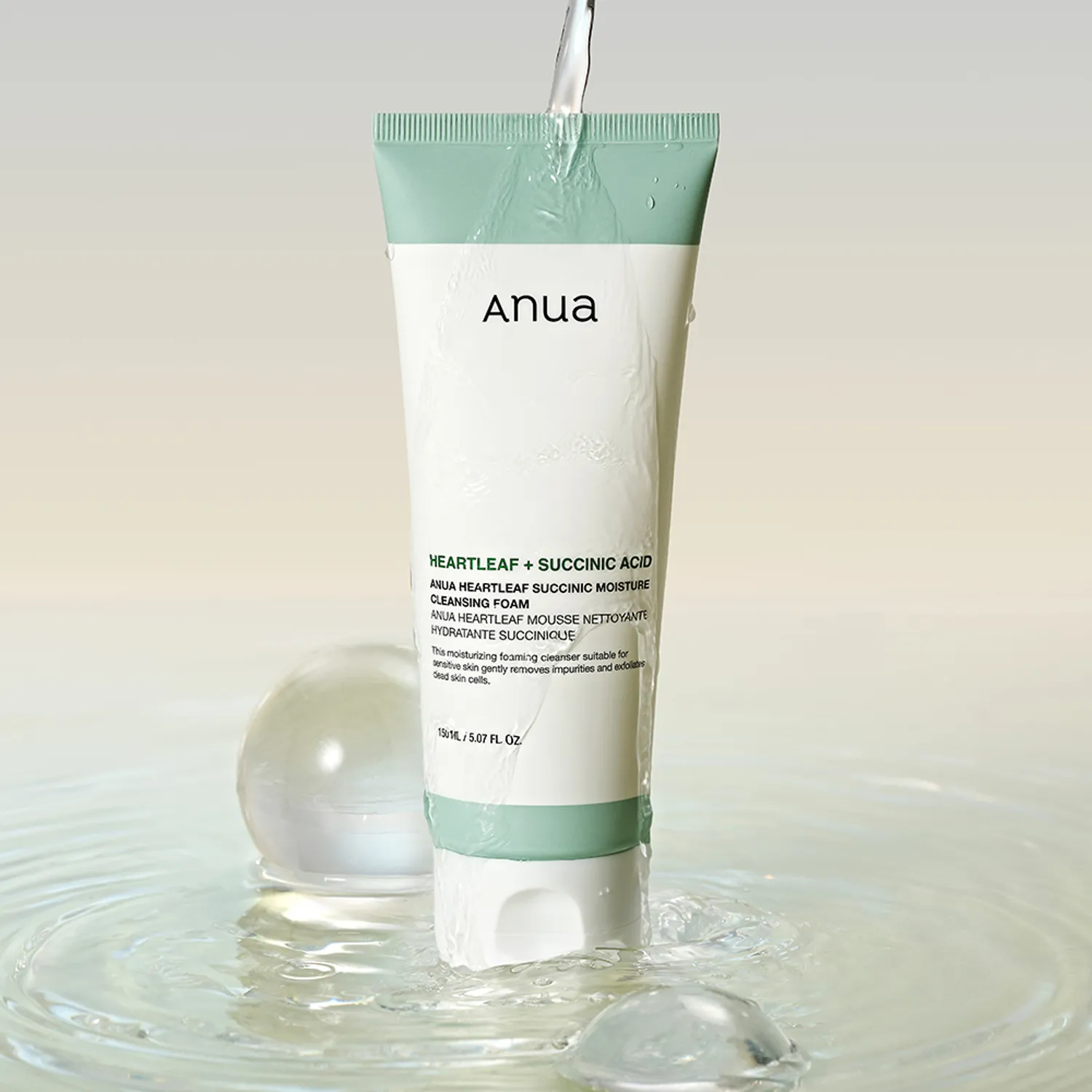 Anua Heartleaf Succinic Moisture Cleansing Foam — Full Ingredients List INCI