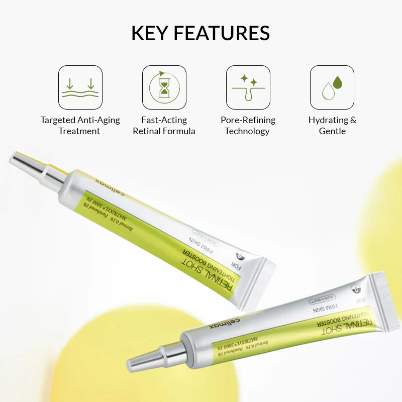 Celimax Retinal Shot - Key Features: Anti-Aging, Fast-Acting, Pore-Refining, Hydrating