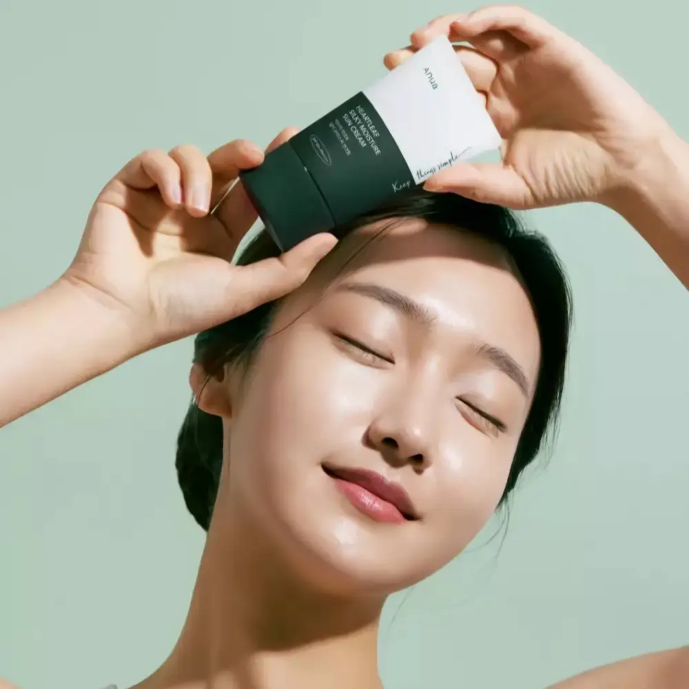 Anua Heartleaf Silky Moisture Sun Cream SPF 50+ PA++++ — 50ml