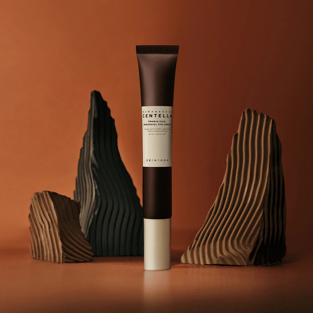 SKIN1004 Bakuchiol Eye Cream - Editorial Product Shot with Stone Props