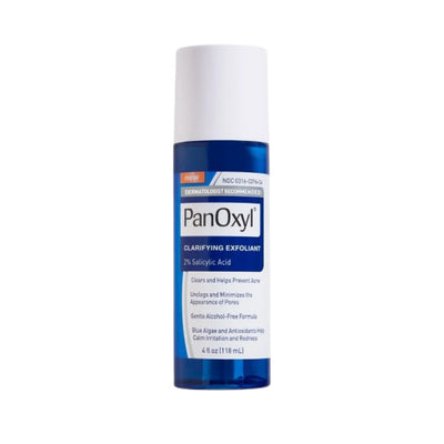PanOxyl Clarifying Exfoliant 2% Salicylic Acid 118ml - Product Bottle White Background