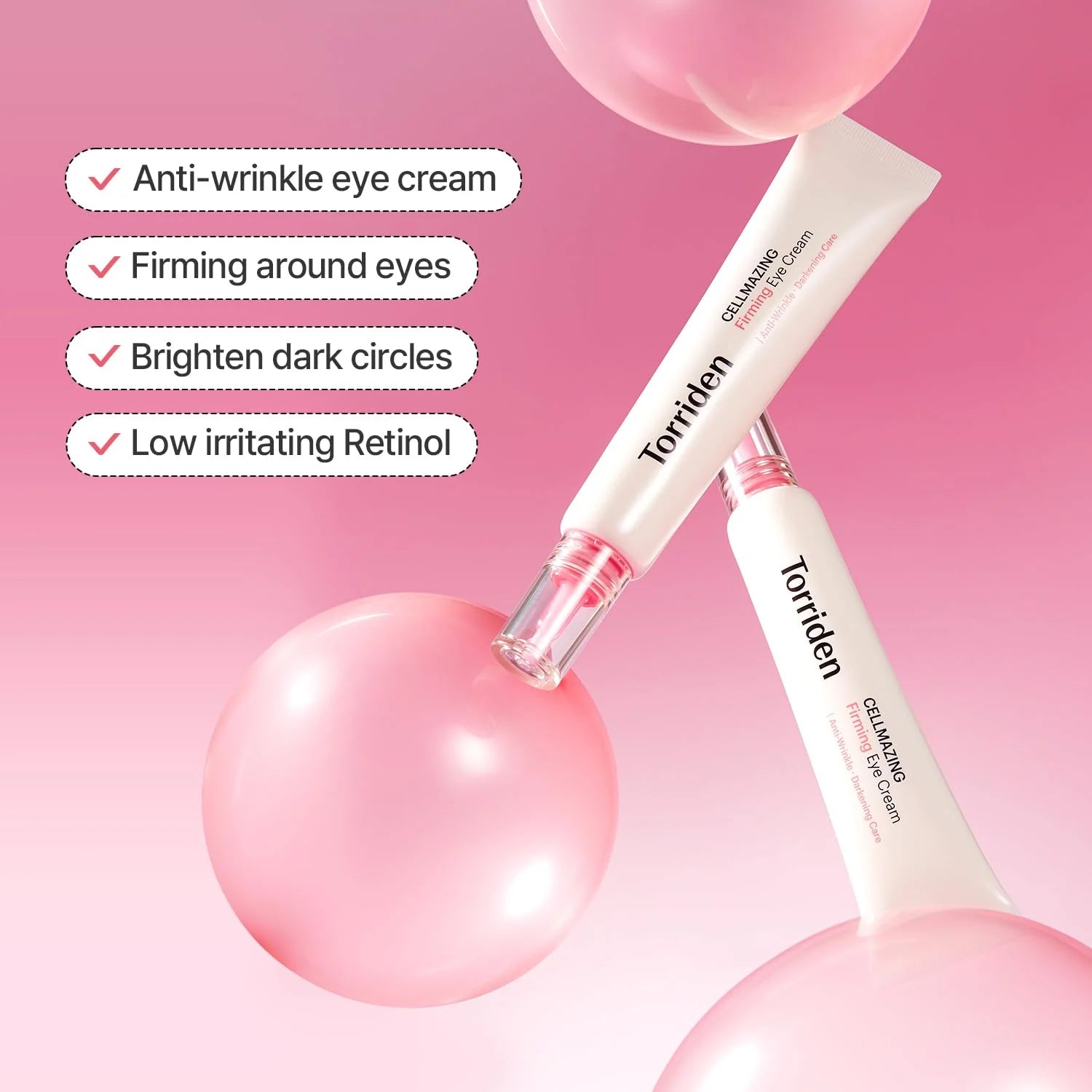 Torriden Cellmazing - 5D Collagen, 4R Retinol, 10D Hyaluronic Acid Key Ingredients