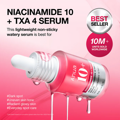 Anua Niacinamide 10+ TXA 4 Serum - Why Anua Dark Spot Correcting Serum Age Spot Breakouts Melasma