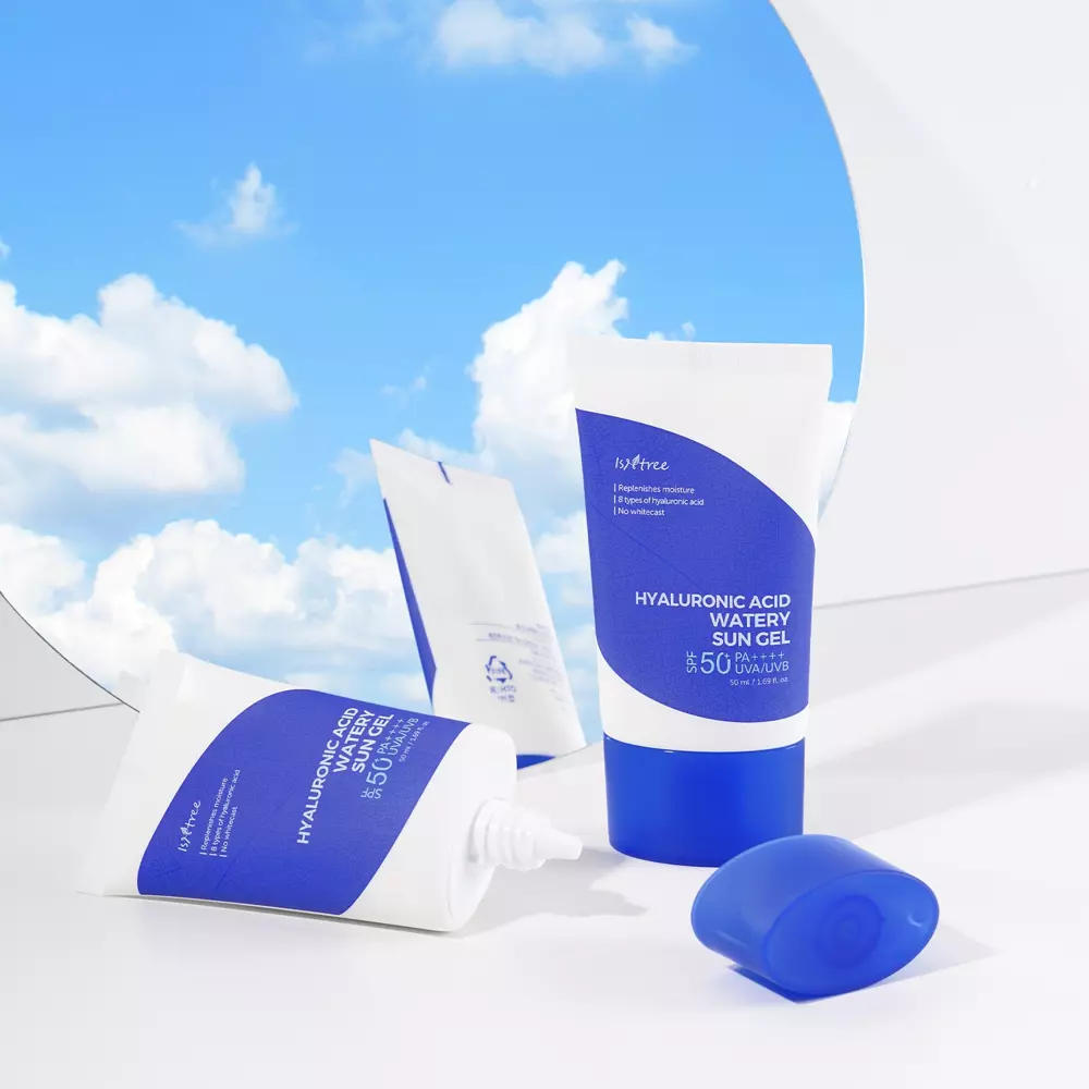 Isntree Gel Solaire Hyaluronic Acid Watery SPF 50+ PA++++ — Sans Traces Blanches 50ml