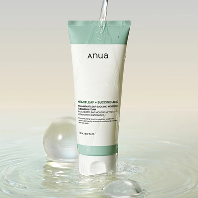 Anua Heartleaf Succinic Moisture Cleansing Foam — Full Ingredients List INCI