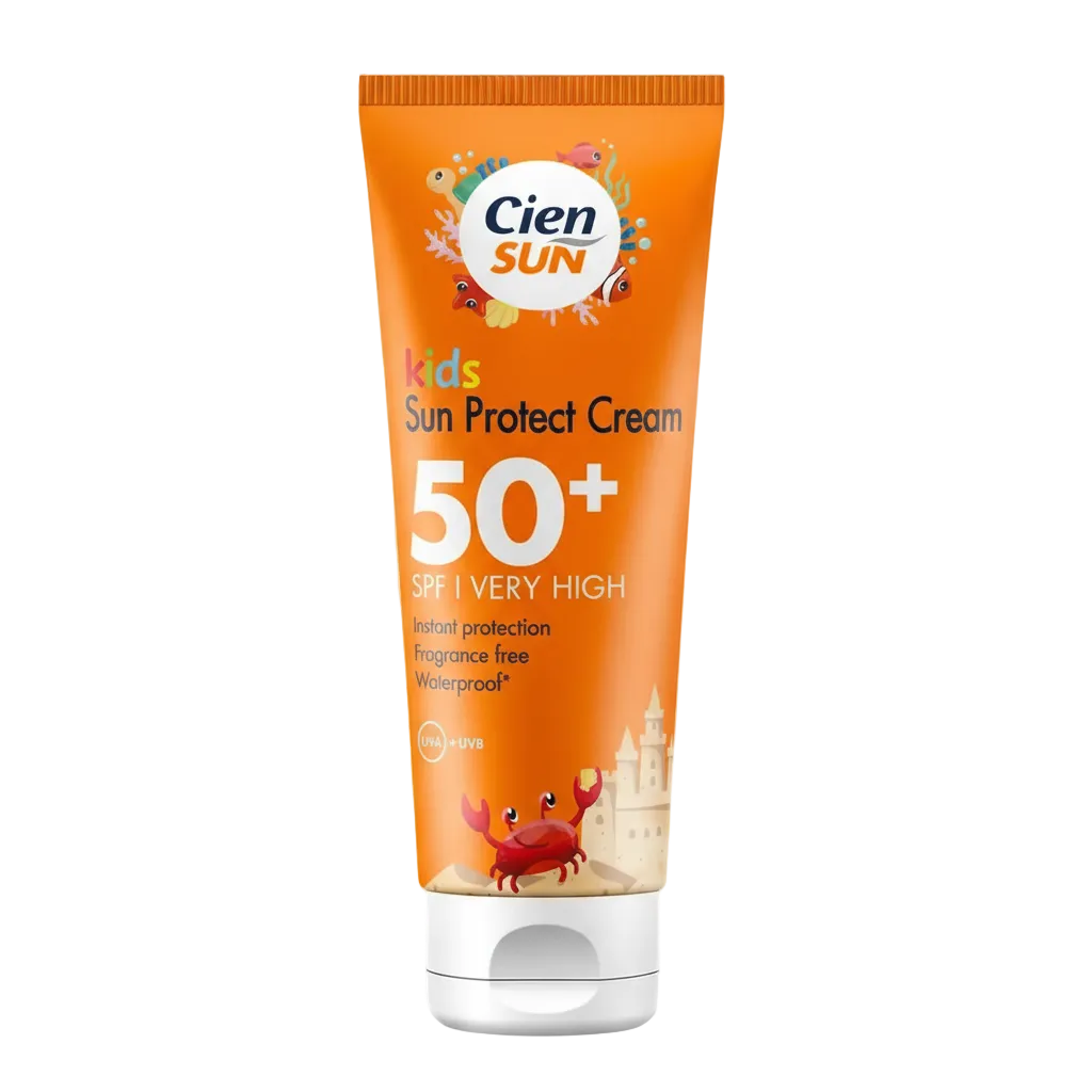 Cien Sun Kids Sun Protect Cream SPF 50+ - Clear Background Studio Shot