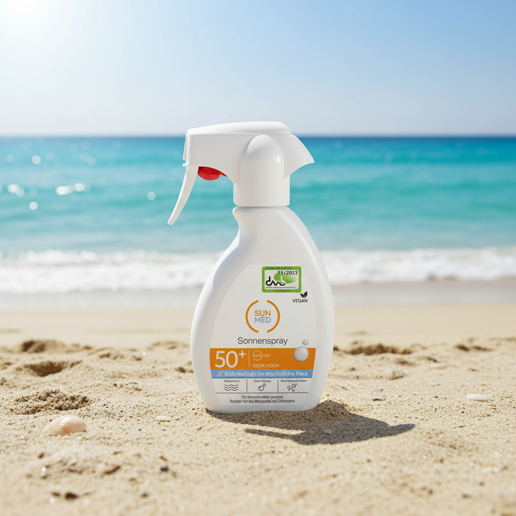 Sun Med Sonnenspray SPF 50+ - Beach Lifestyle Shot