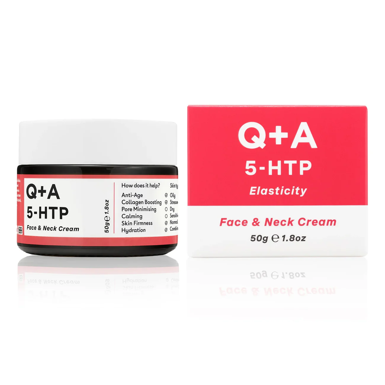 Q+A Crème Visage et Cou 5-HTP — Élasticité