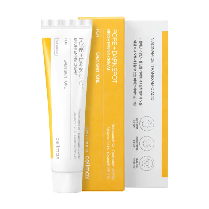 Celimax Pore + Dark Spot Brightening Cream - Tube and Box