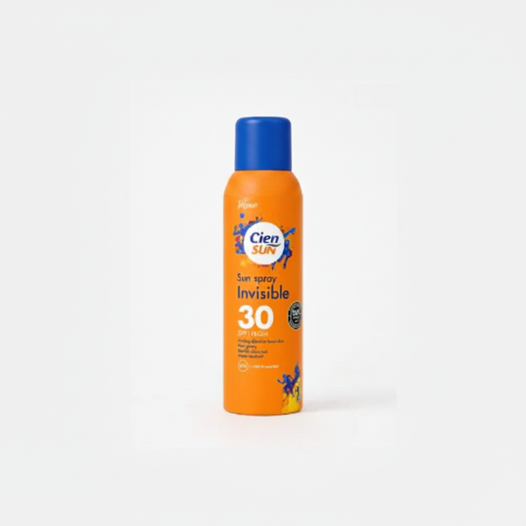 Cien Sun Invisible Sun Spray SPF 30 - Clear Background Studio Shot