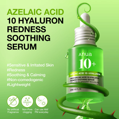 Anua Azelaic Acid 10 Serum - Clinical Results 108.6%