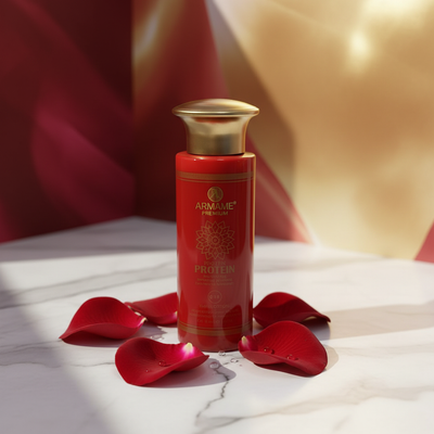 Armame Premium Protein Hair Lotion - Editorial marble red gold light