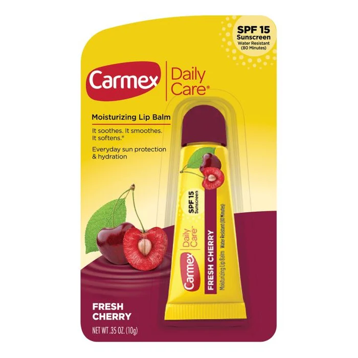 Carmex Soin Quotidien Cerise Fraîche — Baume à Lèvres Hydratant SPF 15