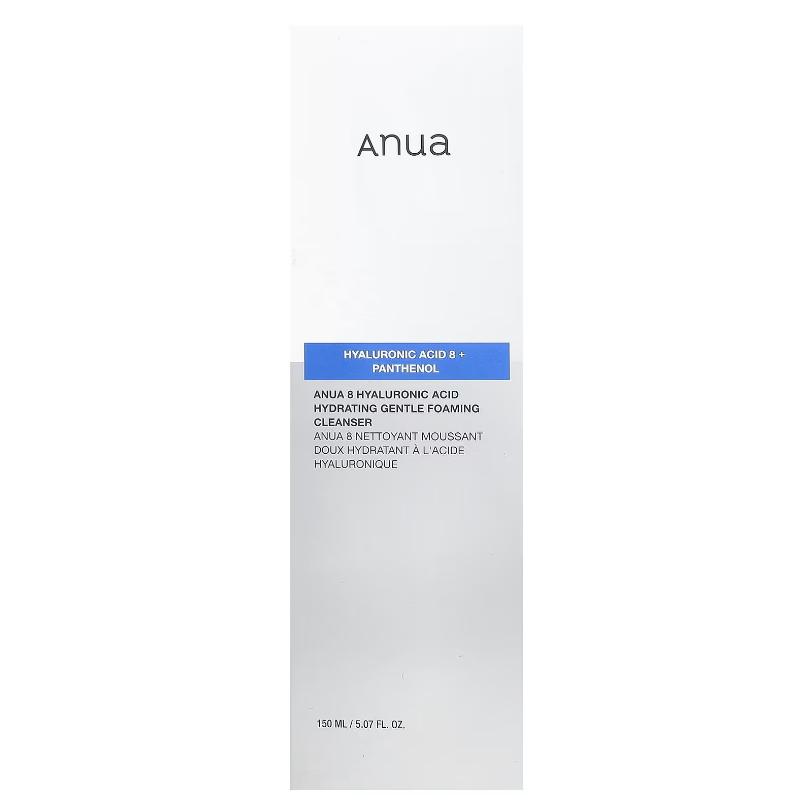 Anua Acide Hyaluronique 8 — Nettoyant Moussant Doux Hydratant